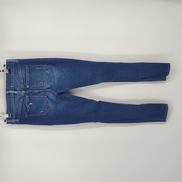 Old Navy Rockstar Mid Rise Skinny Blue Distressed Jeans Size 4 - Picture 5 of 10